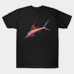 Pixelated Swordfish Artistry T-Shirt